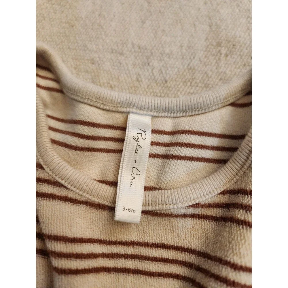 Rylee and Cru romper amber stripes size 3-6m